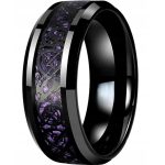 Dragon design - fekete-lila kelta mintás nemesacél gyűrű
