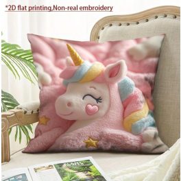   Sweet Dreams – Egyszarvús párnahuzat nyomtatott (2D) mintával 