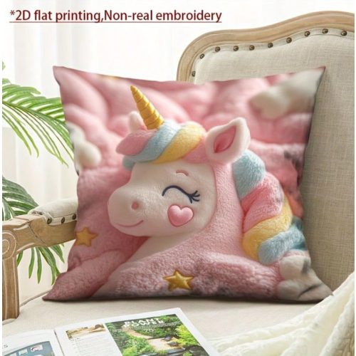 Sweet Dreams – Egyszarvús párnahuzat nyomtatott (2D) mintával 